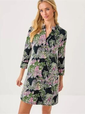 Lilly Pulitzer | Dresses | Lilly Pulitzer Dress Cabrey Shift In Flamenco  Beach Print Size 4 | Poshmark